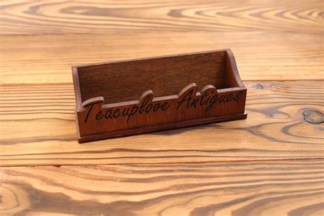 personalized desktop business card holder.